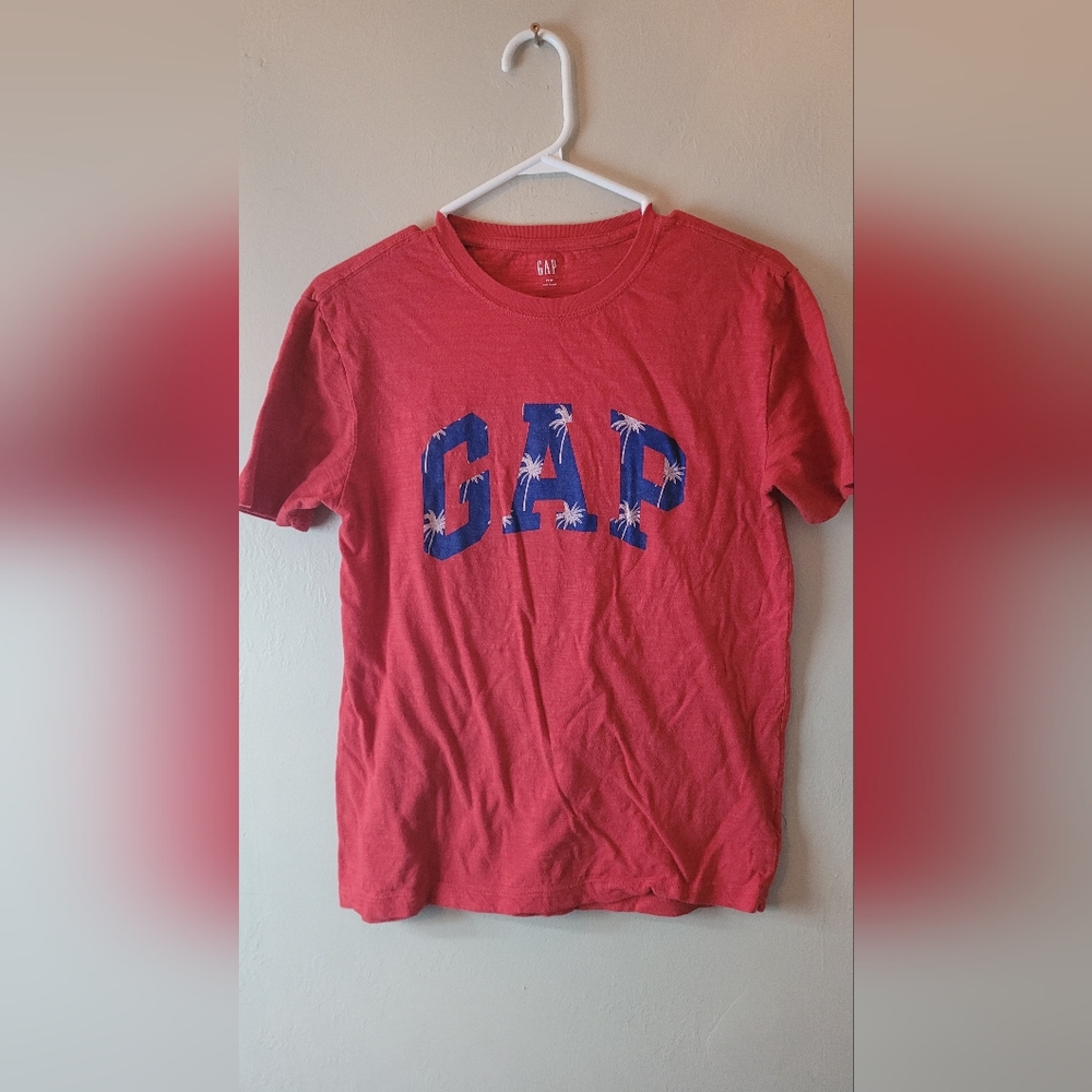 Mens XS gap - tropical graphic tee iconic logo - red